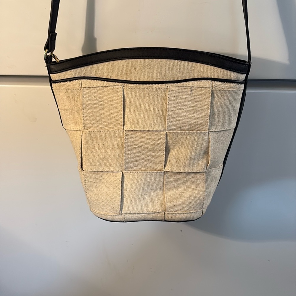 NWOT Crossbody Canvas Bucket Bag Purse | A New Day